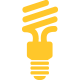 Icon of a compact fluorescent lightbulb